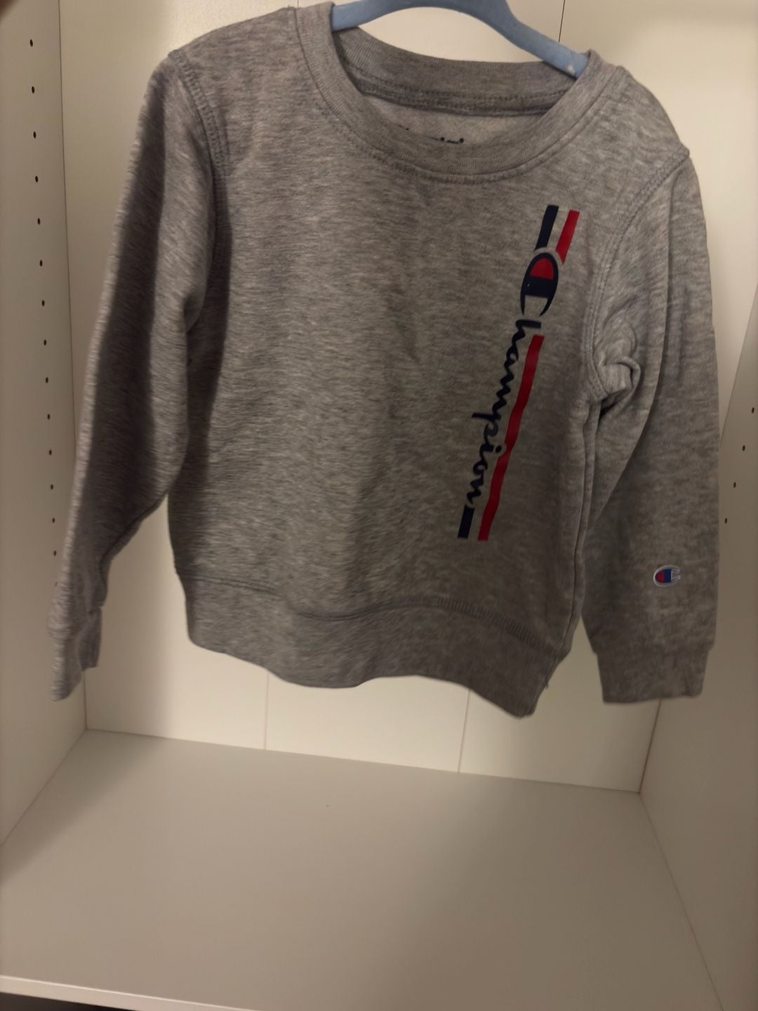 Champion Sweatshirt Size 4T Gray Vertical Logo Crewneck 6