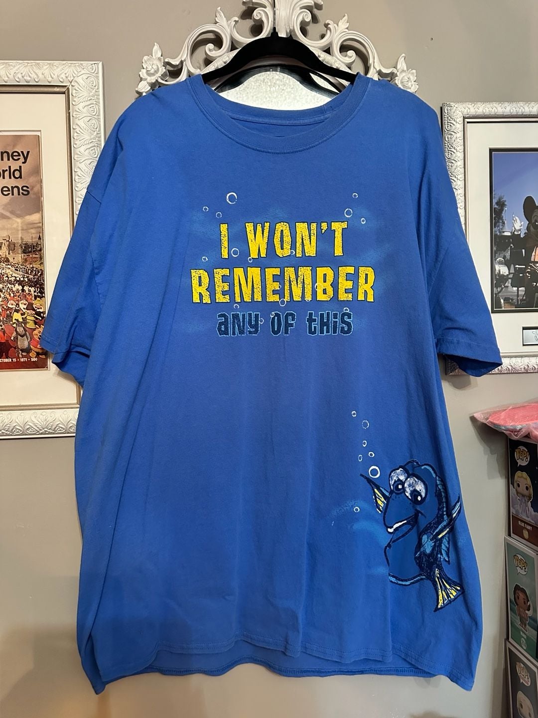 Disney Parks Finding Nemo Dory T-Shirt Size 2XL Blue 1