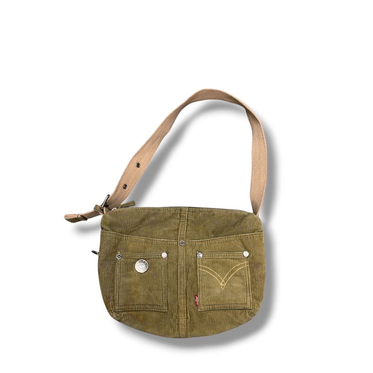 Levi's Corduroy Crossbody Shoulder Bag Olive Green 2