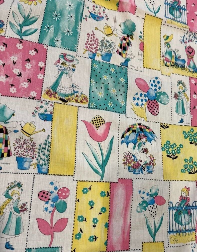 American Greetings Holly Hobbie Vintage Cotton Fabric 1