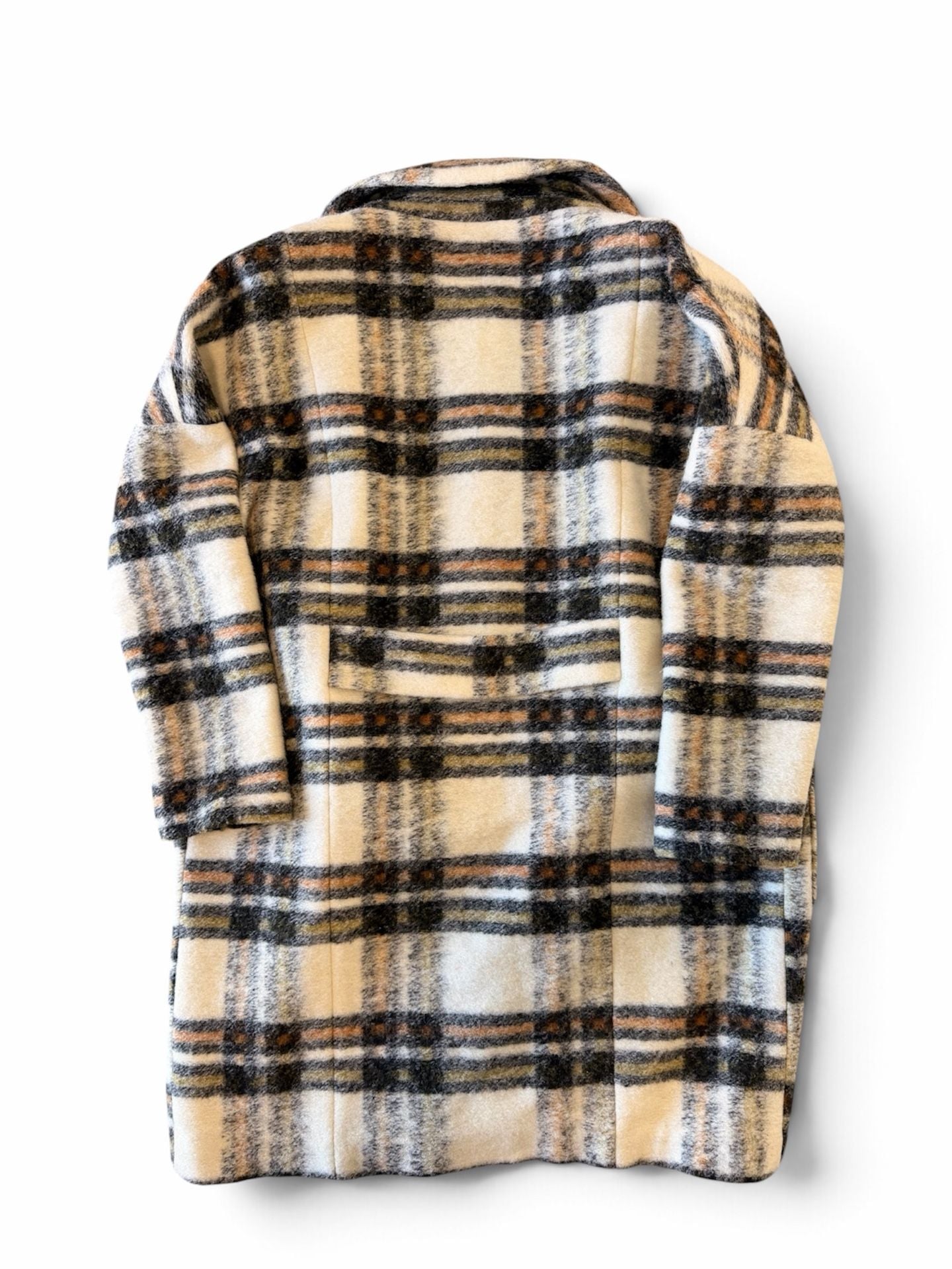 Rylee + Cru Plaid Wool Coat Size M 5