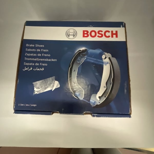 Bosch rear drum Brake Shoes Set Blue