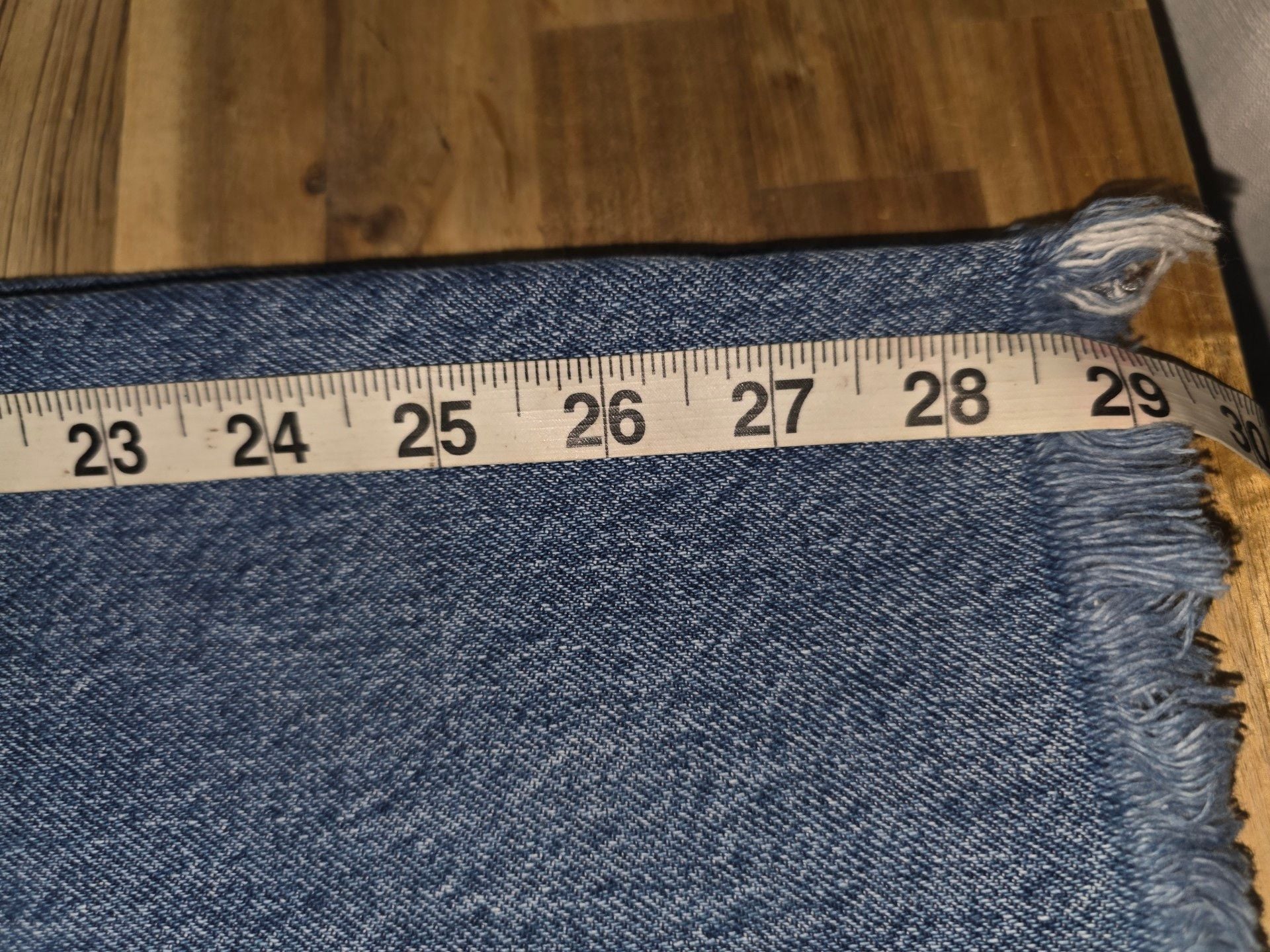 ZARA Straight Leg Jeans Size 2 Blue Raw Hem High Rise Denim 8