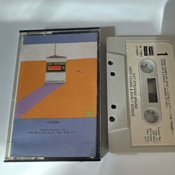 Cat Stevens Very Young & Early Songs Cassette Tape