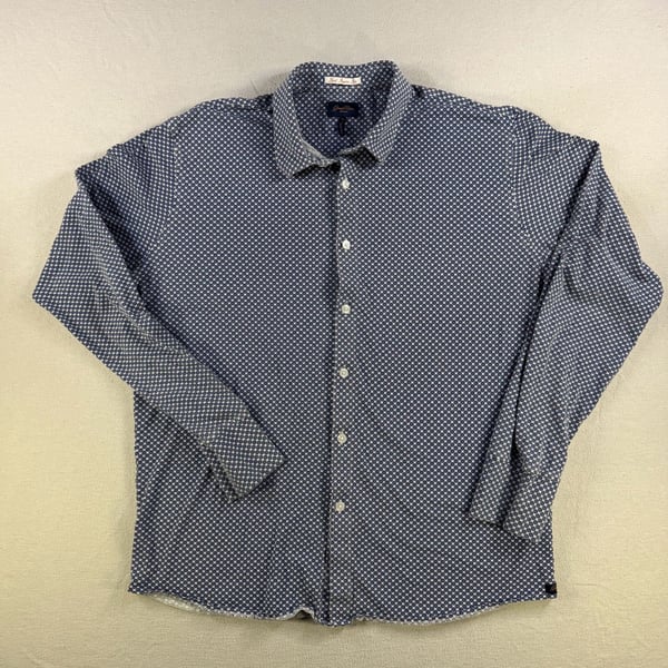 Good Man Brand Geometric Print Long Sleeve Button Down Shirt Size M