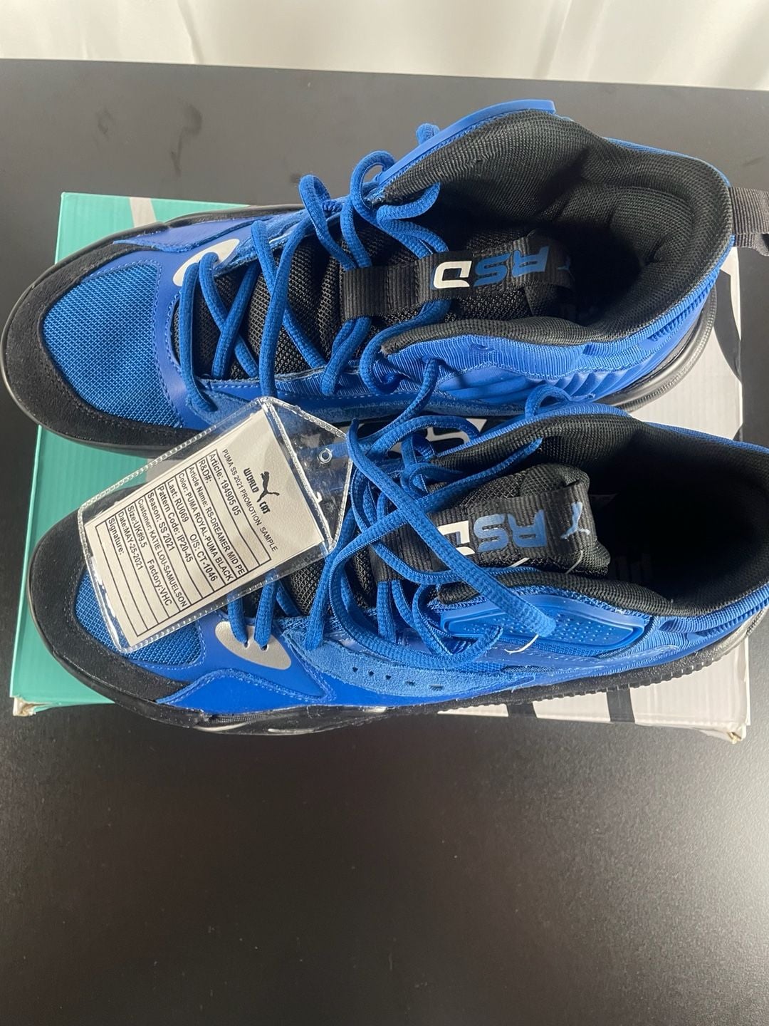 J.Cole Puma RS-Dreamer Mid Size 10.5 Royal Black Basketball Shoes 5