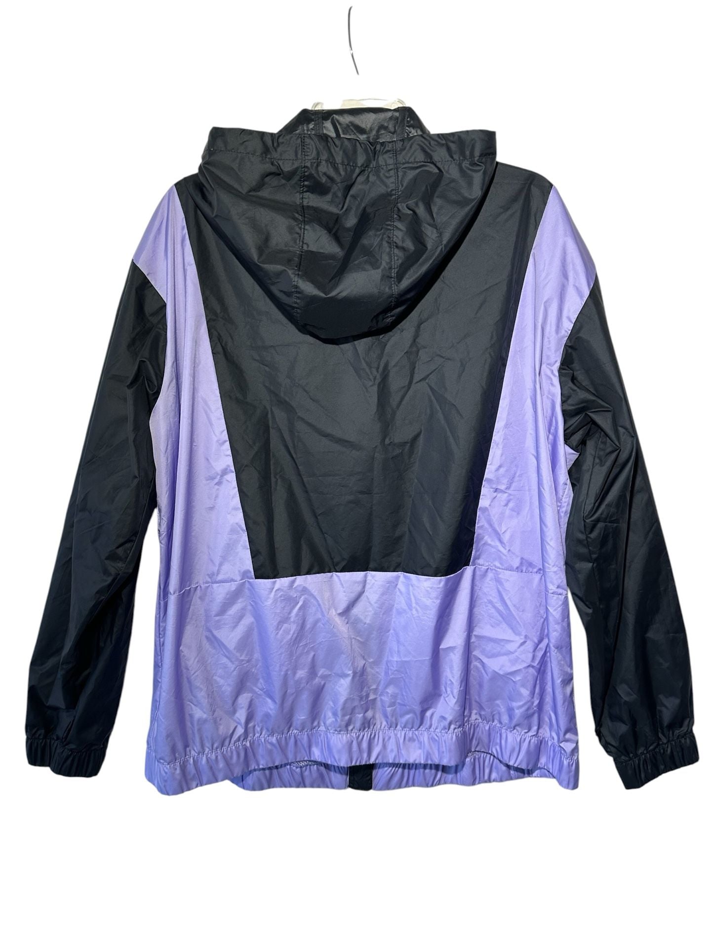 Columbia Lily Basin Windbreaker Women’s Black/Purple Jacket Size XL 9