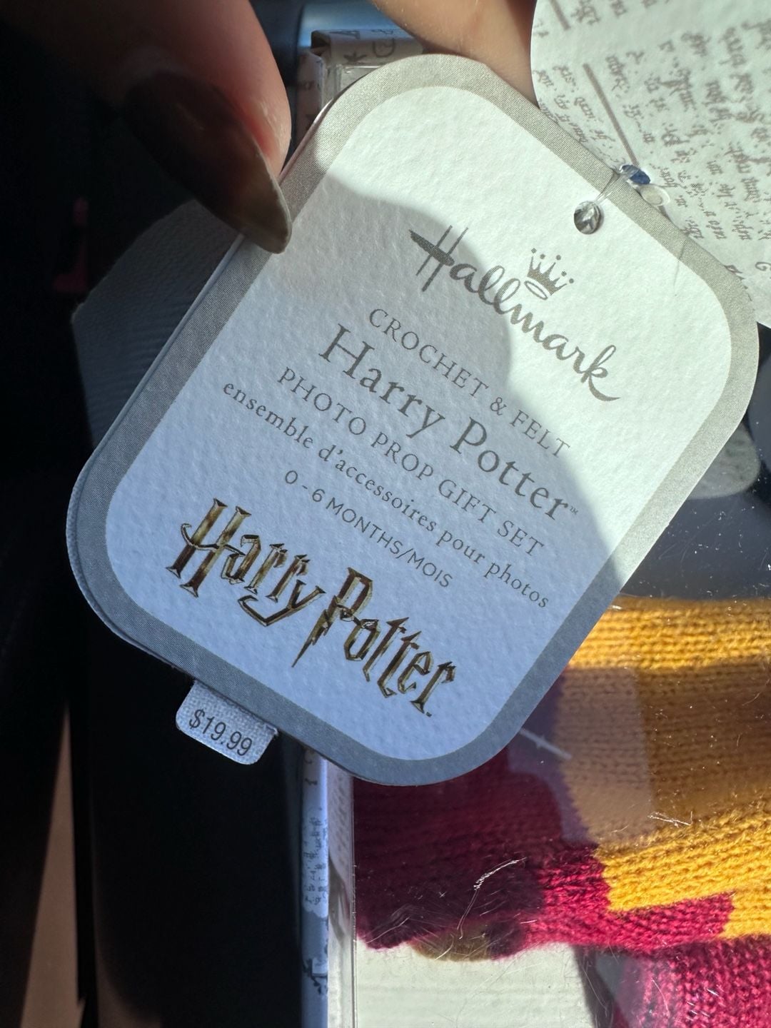 Hallmark Harry Potter Photo Prop Gift Set Size 0-6 Months 3