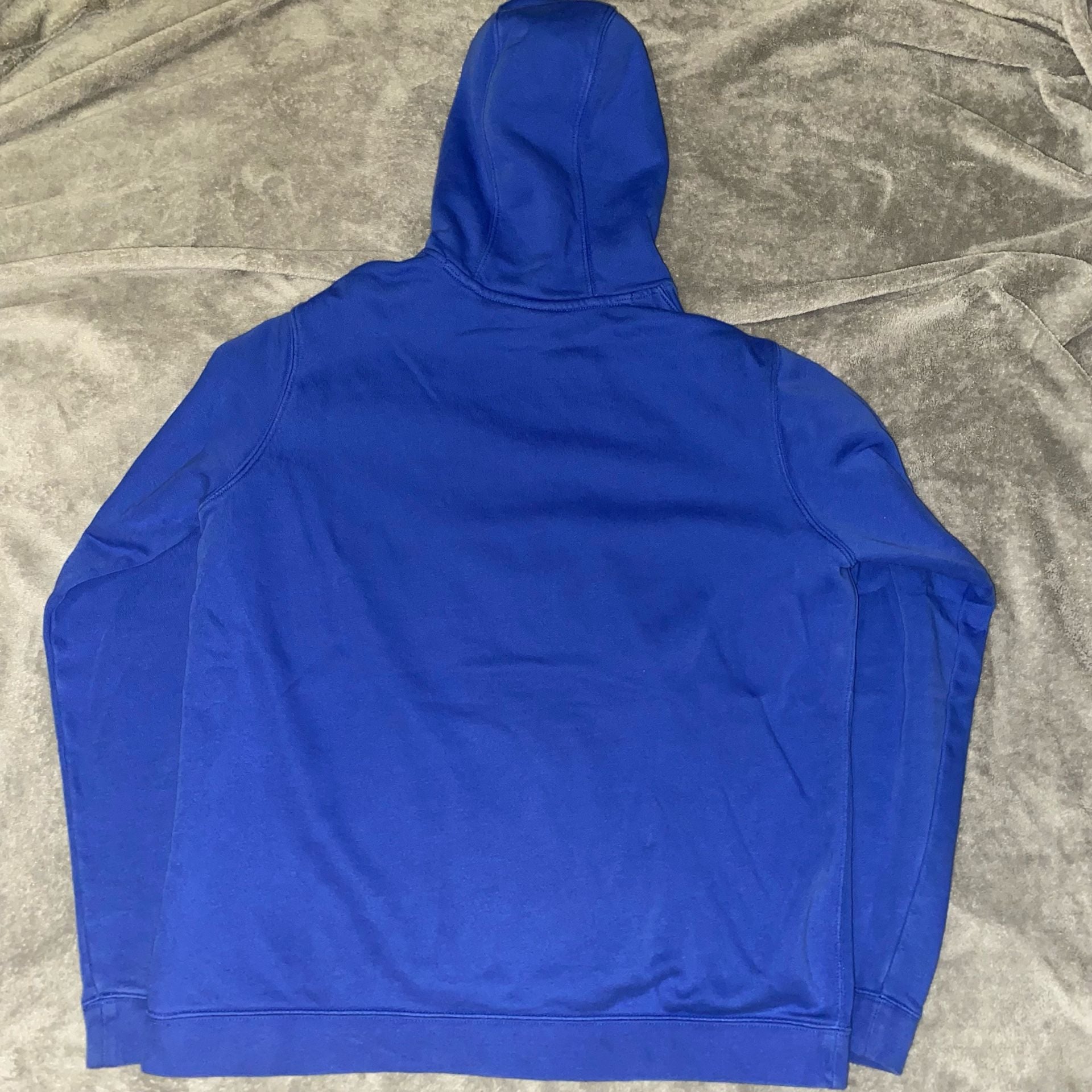 Nike Club Fleece Hoodie Size L Blue White 4