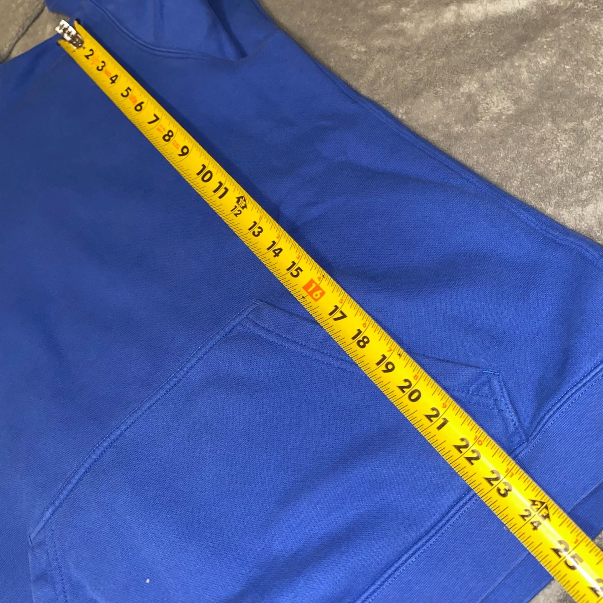 Nike Club Fleece Hoodie Size L Blue White 6