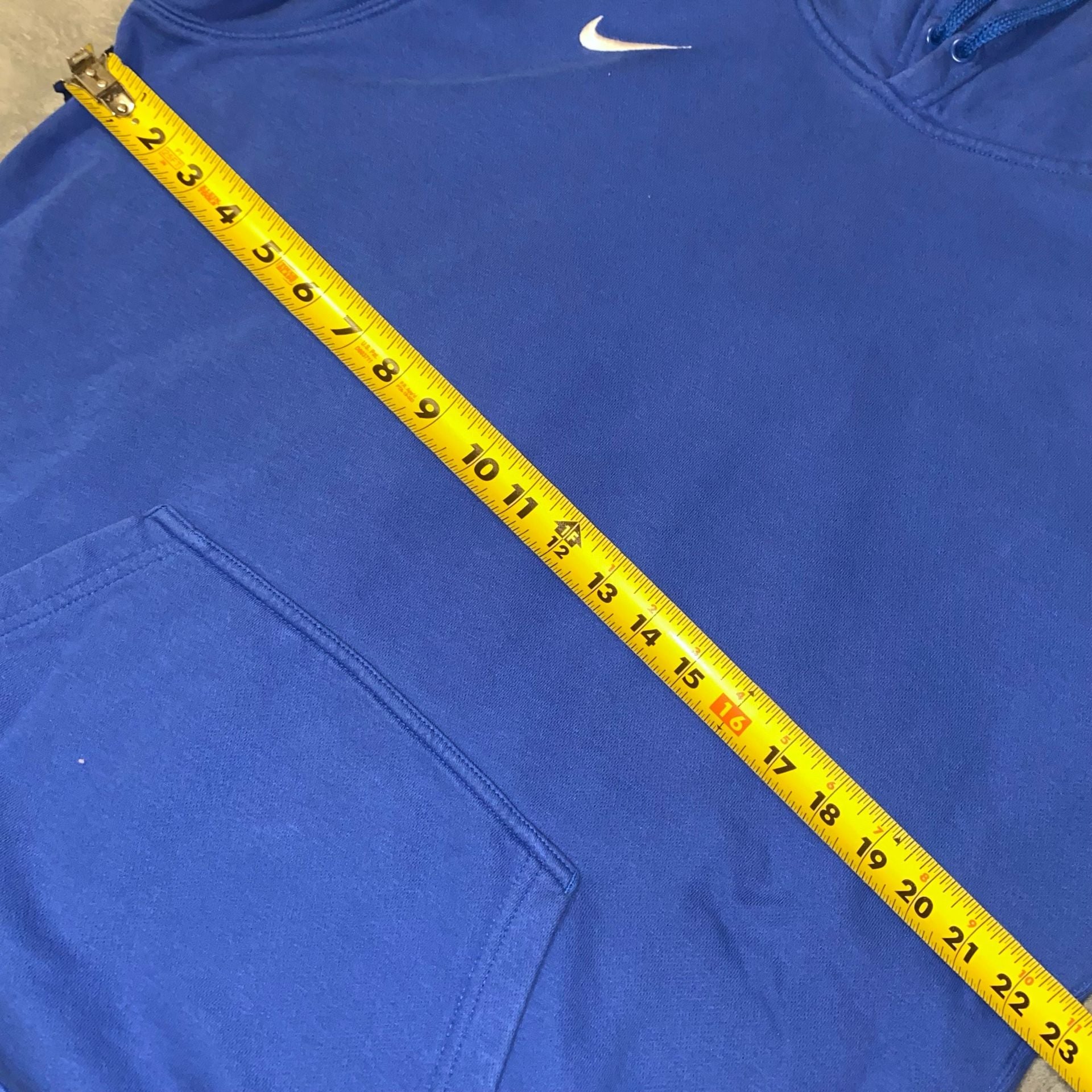 Nike Club Fleece Hoodie Size L Blue White 7