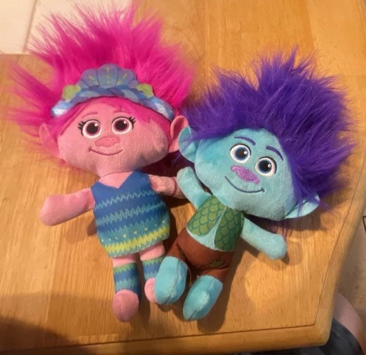 DreamWorks Trolls Plush Toys Poppy and Viva Stuffed Dolls Set 1