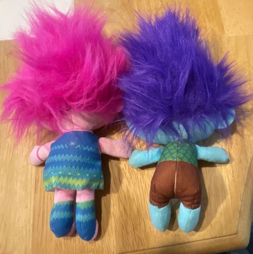 DreamWorks Trolls Plush Toys Poppy and Viva Stuffed Dolls Set 2