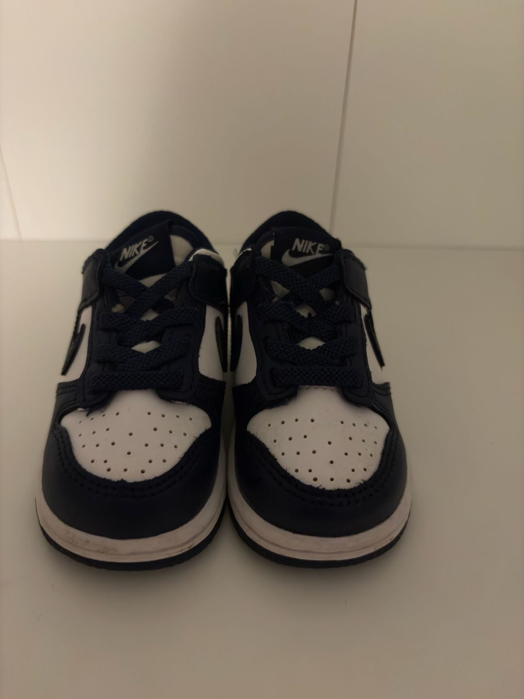 Nike Dunk Low TD Midnight Navy White Toddler Sneakers 5C 2