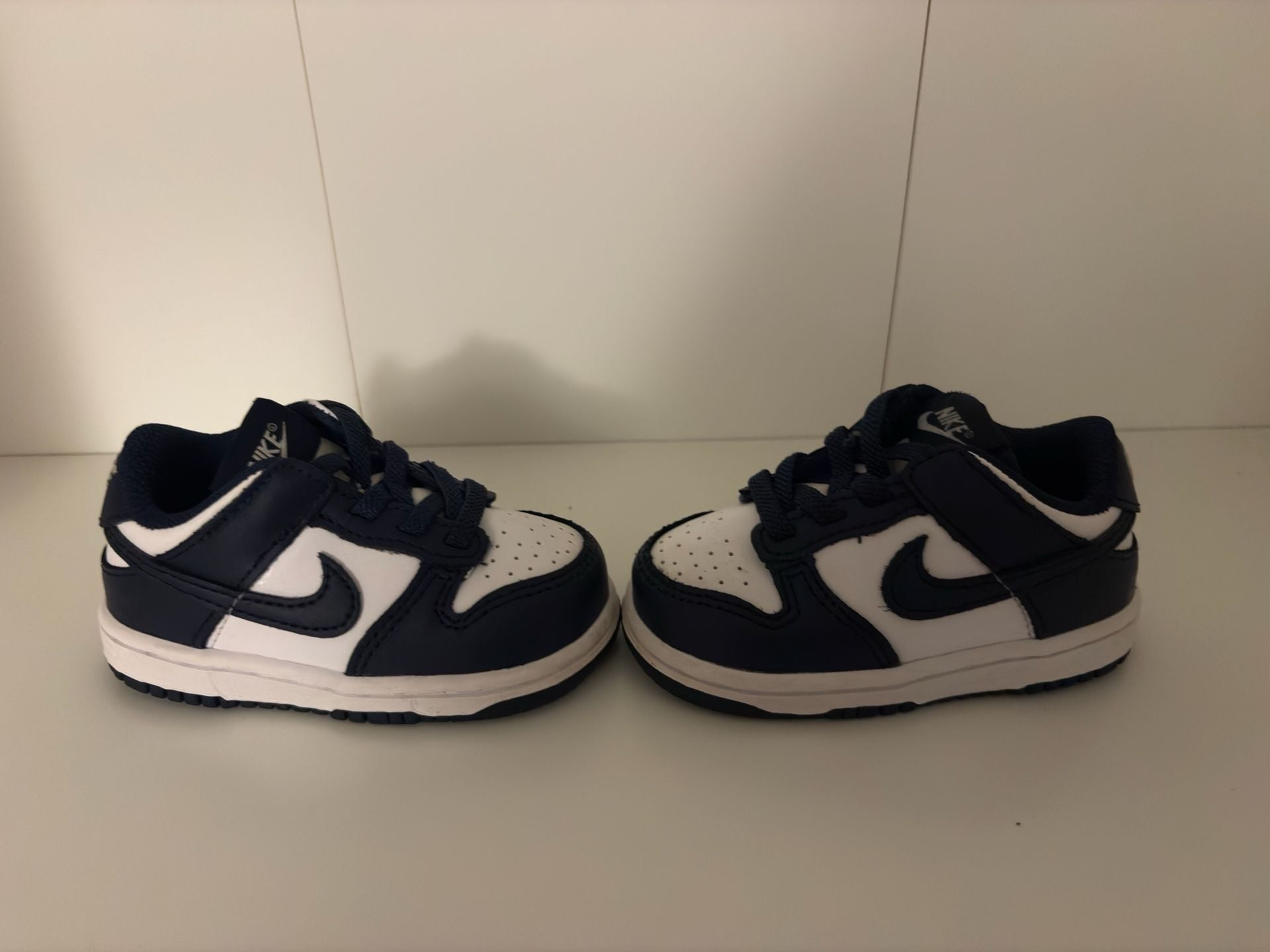 Nike Dunk Low TD Midnight Navy White Toddler Sneakers 5C 7