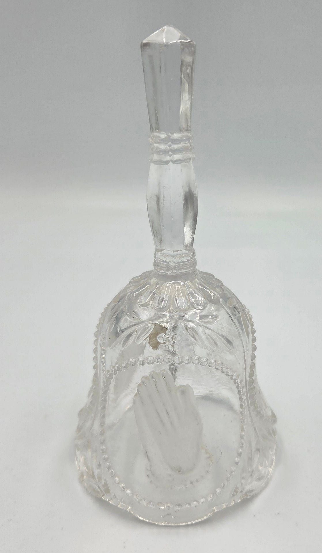 Vtg Emson 24% Lead Crystal Bell The Lord Is My Shepherd Psalm 23 2