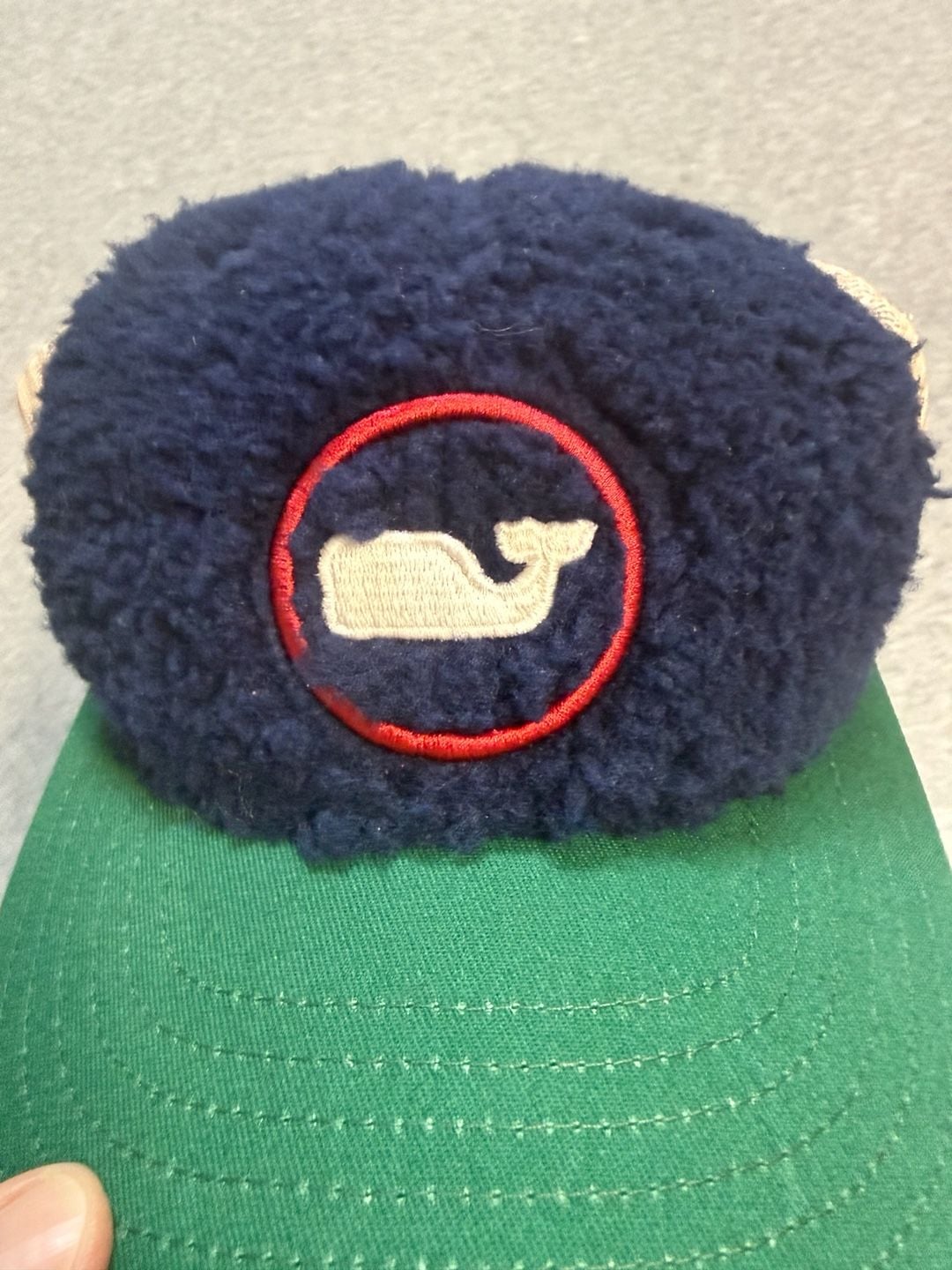 Vineyard Vines Toddler Trucker Hat Sherpa Whale Logo Snapback Blue Green 5
