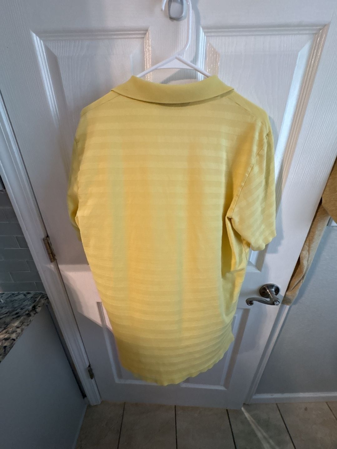 Polo Golf Ralph Lauren Polo Shirt Size L Yellow Striped Pima Cotton 5