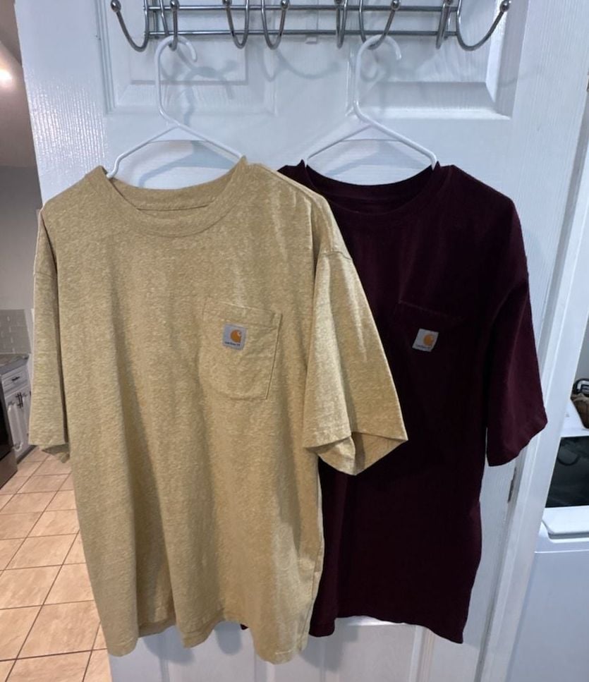 Carhartt Pocket T-Shirt Lot of 2 Crew Neck Short Sleeve 1