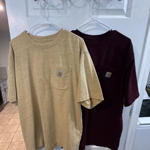 Carhartt Pocket T-Shirt Lot of 2 Crew Neck Short Sleeve