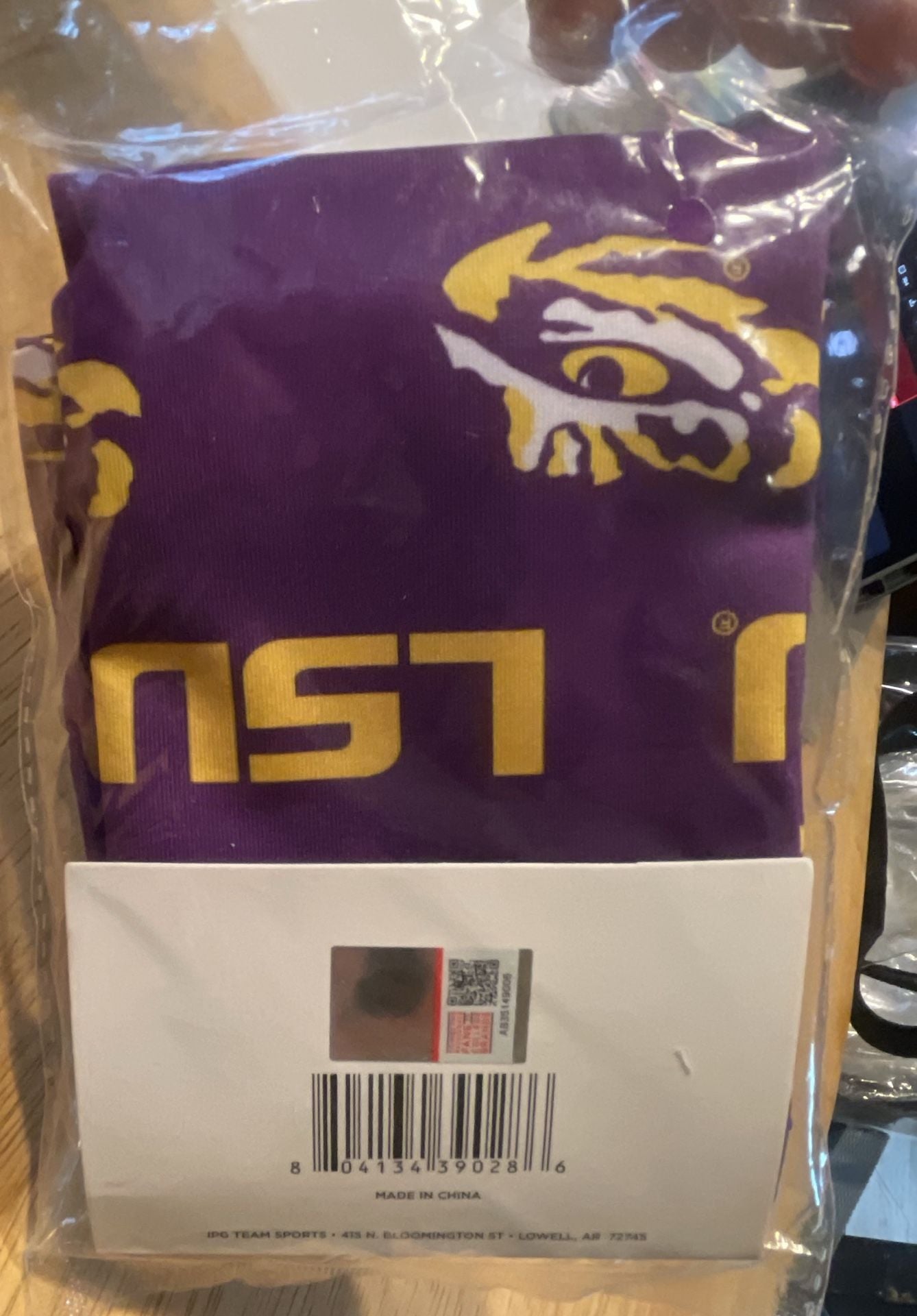 IPG Team Sports LSU Tigers Gaiter Face Cover Adult Size Purple Gold 2