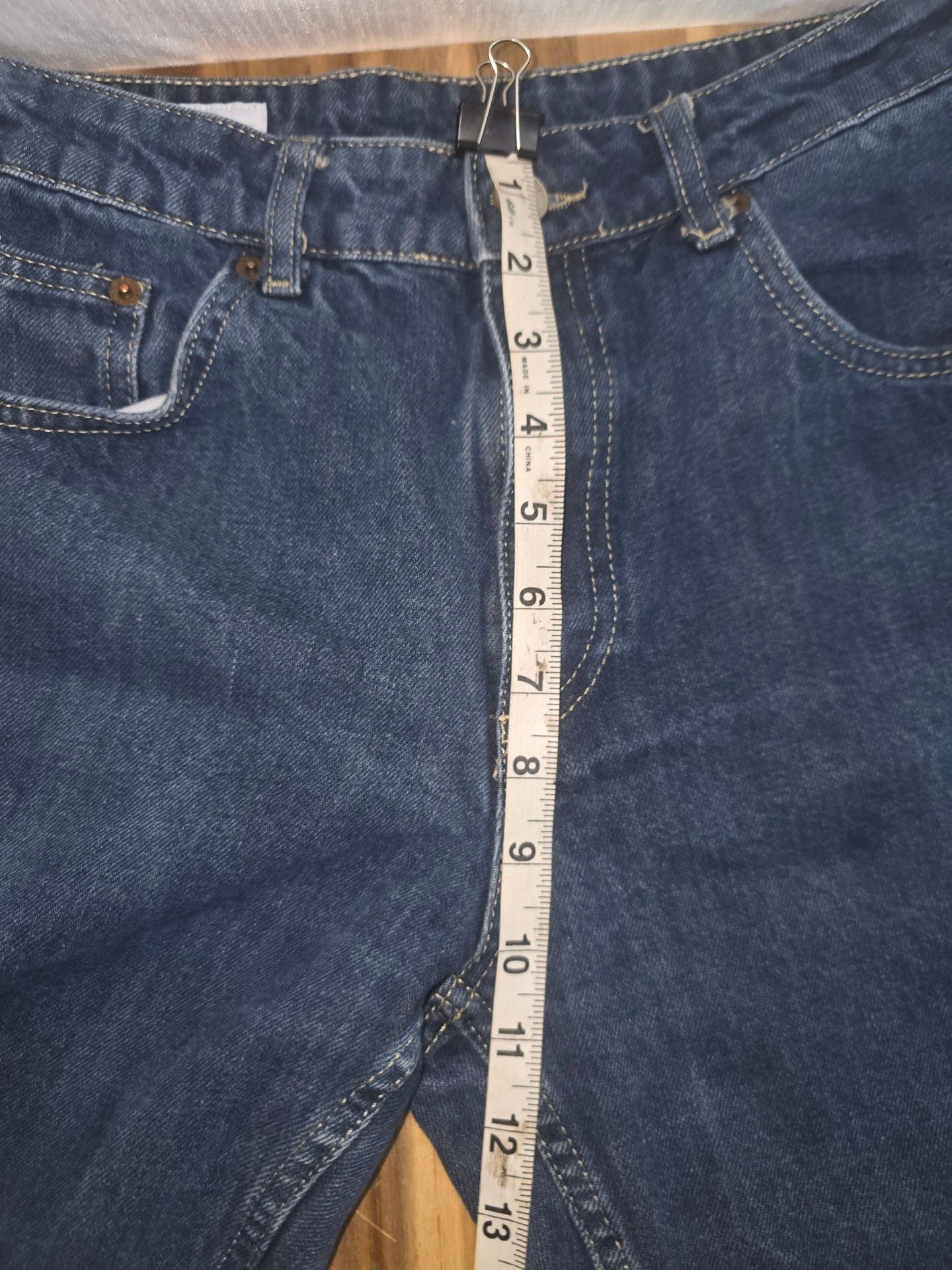 Zara Wide Leg Jeans Size 6 Blue Denim High Rise 6