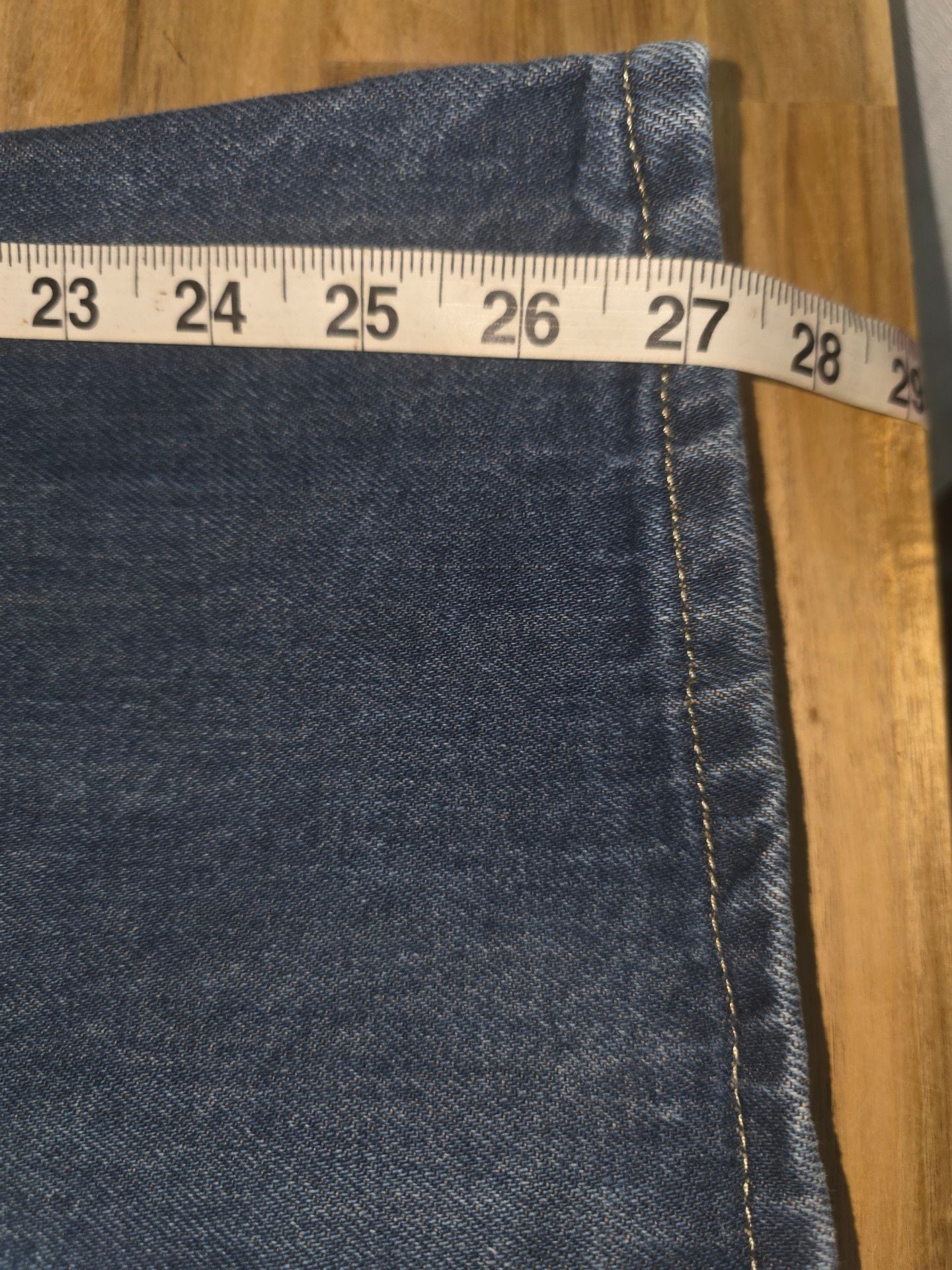 Zara Wide Leg Jeans Size 6 Blue Denim High Rise 7
