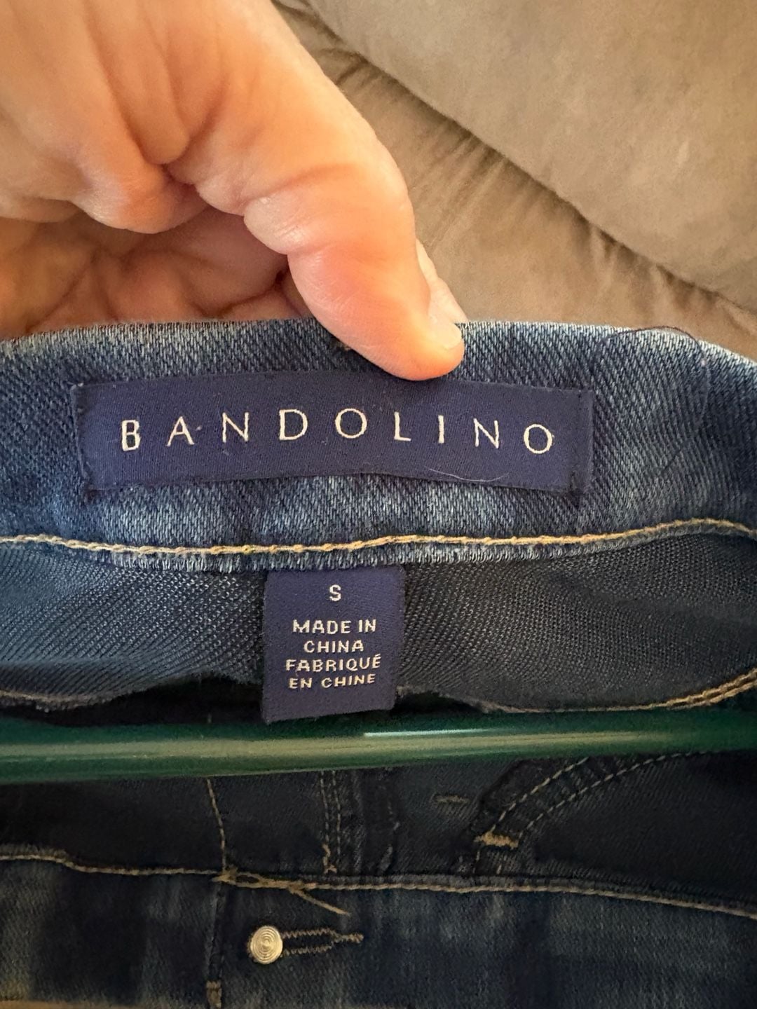 Bandolino Skinny Jeans Size S Blue Denim Pull-On Pants 2