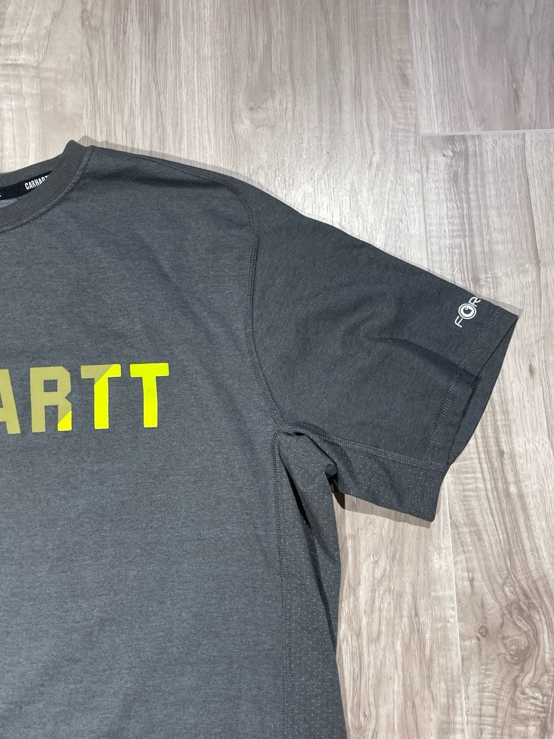 CARHARTT Force SHIRT Mens large L Gray Lightweight Outdoors Work Wear Logo 3