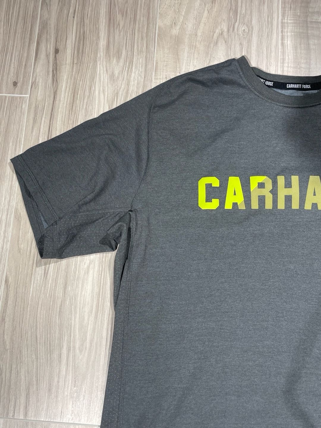CARHARTT Force SHIRT Mens large L Gray Lightweight Outdoors Work Wear Logo 6