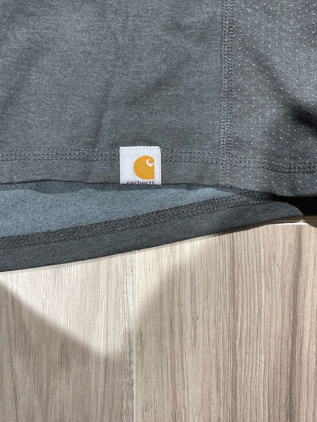 CARHARTT Force SHIRT Mens large L Gray Lightweight Outdoors Work Wear Logo 7