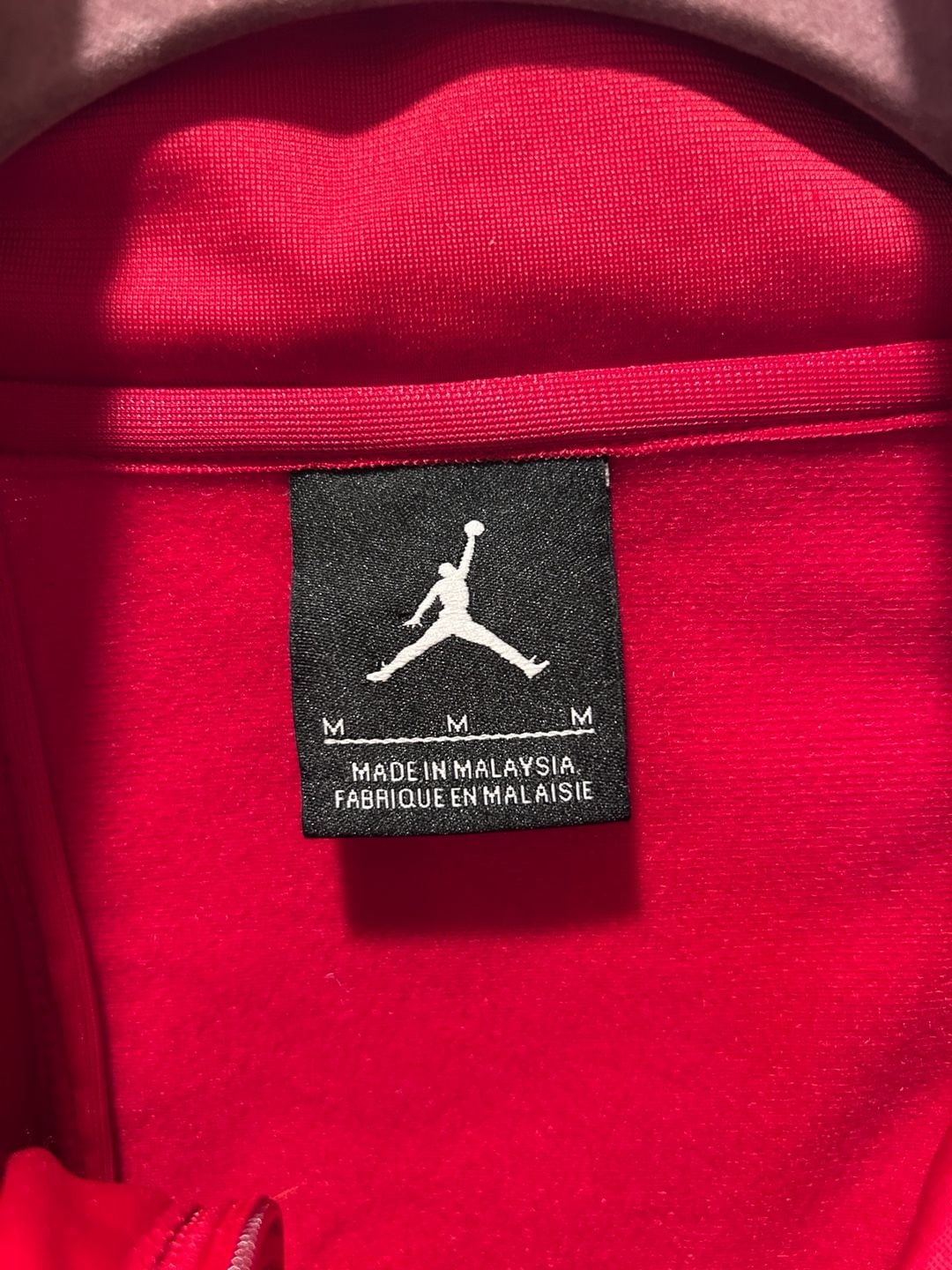 Jordan Full Zip Track Jacket Size M Red White 4