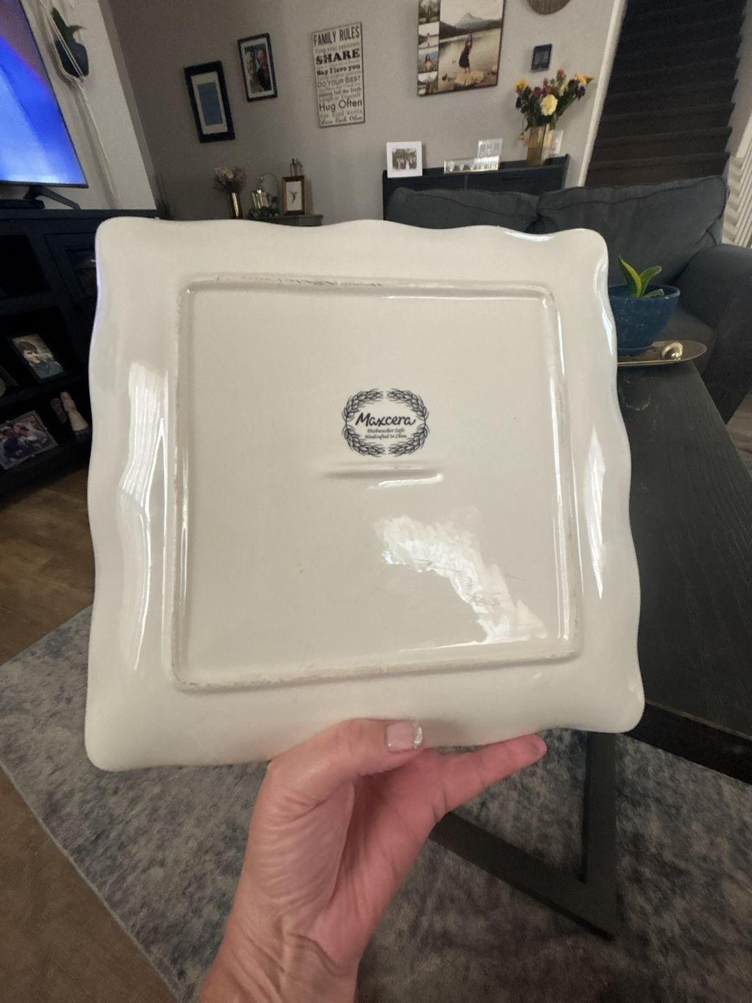 Maxcera Turkey Fall Thanksgiving Square Serving
Plate 3
