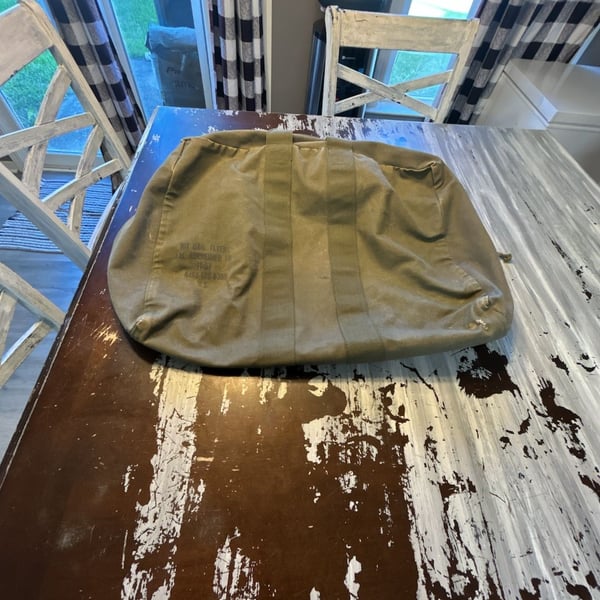US Military Vintage Kit Bag Flyers J.M. Bucheimer Co. Canvas Duffel
