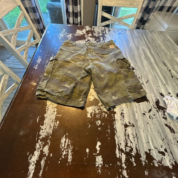 Carhartt Cargo Shorts Size 32 Camo Relaxed Fit