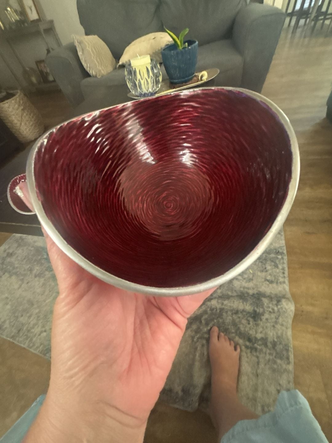 Lenox Red Enamel Organic Bowls Set Of Two 5
