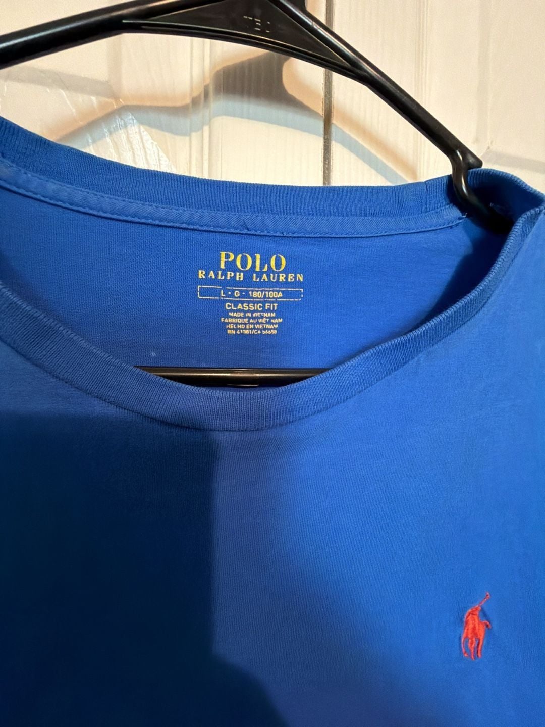 Polo Ralph Lauren Classic Fit T-Shirt Size L Blue Cotton 3