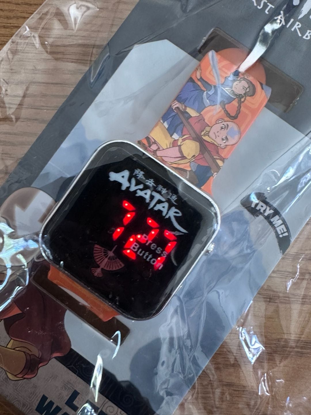 Nickelodeon Avatar The Last Airbender LED Watch Orange Strap 3