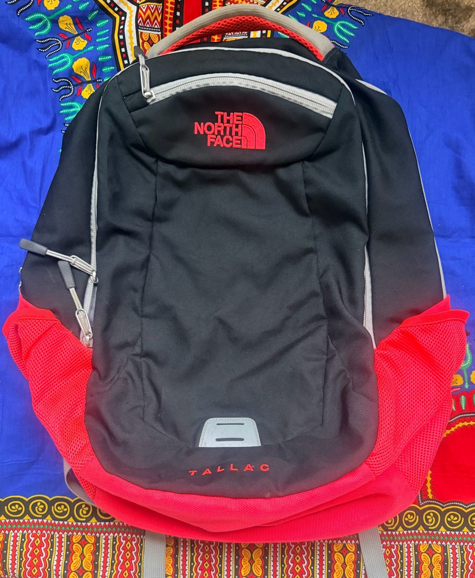 The North Face Tallac Backpack Black Red 2