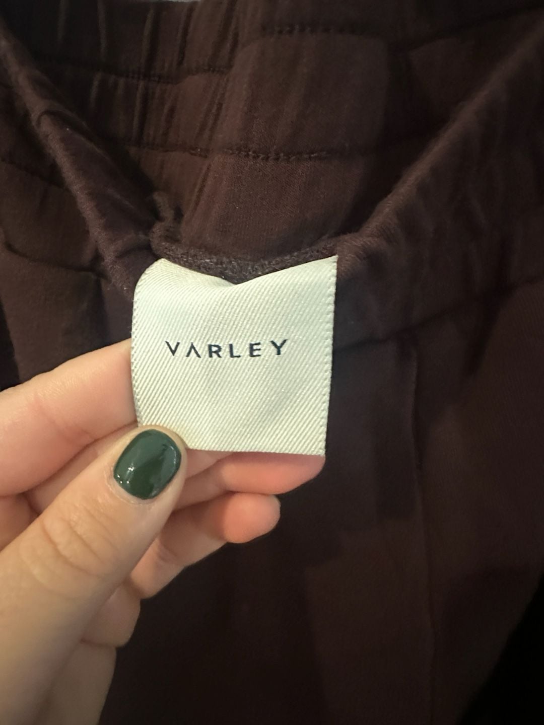 Varley Slim Cuff Jogger Pants in Chocolate Brown 4
