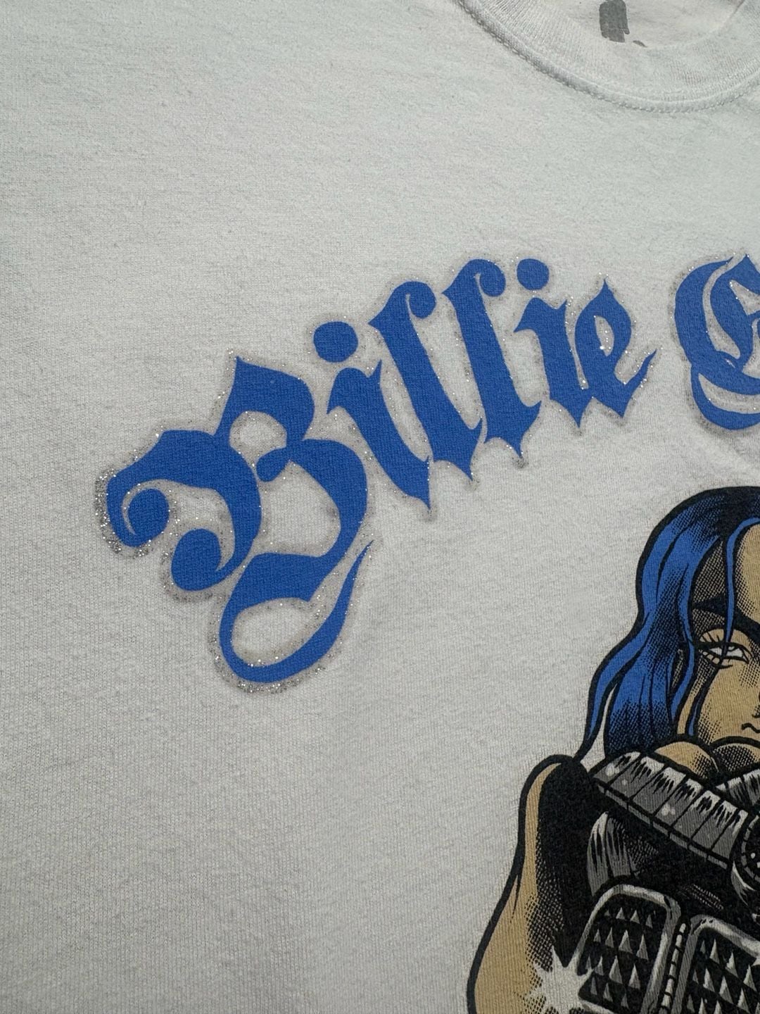 Billie Eilish Bling T-Shirt Size L White Graphic Print Official Tour Merch 6