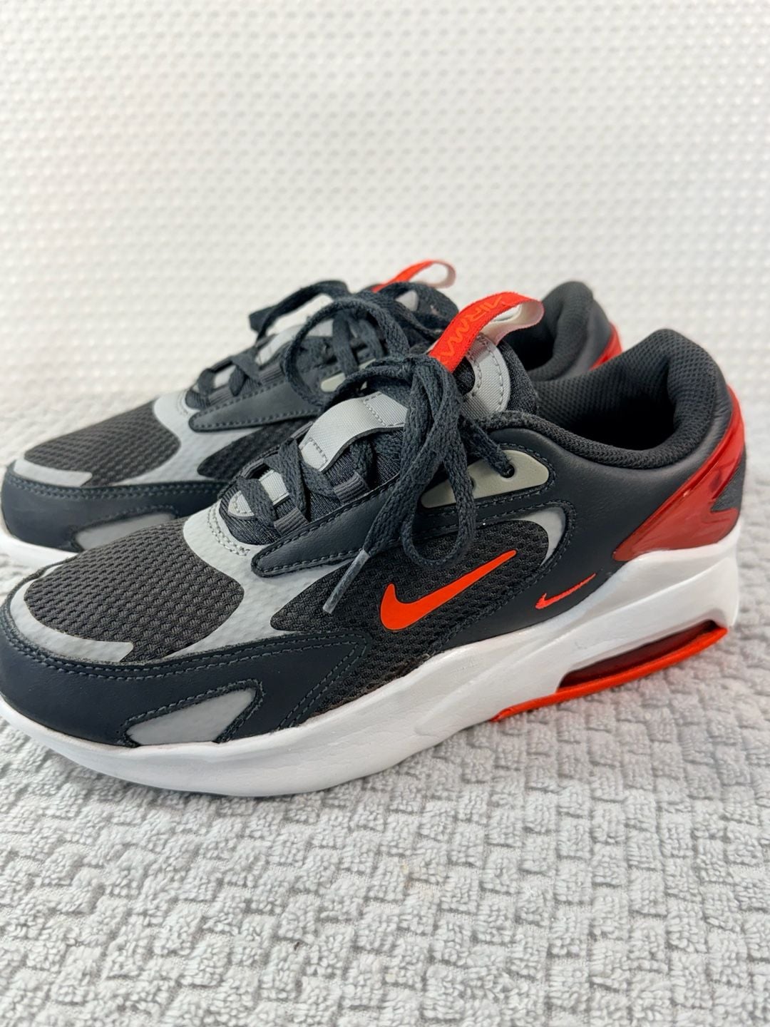 Nike Air Max Bolt Black Crimson White Sneakers 4Y 3