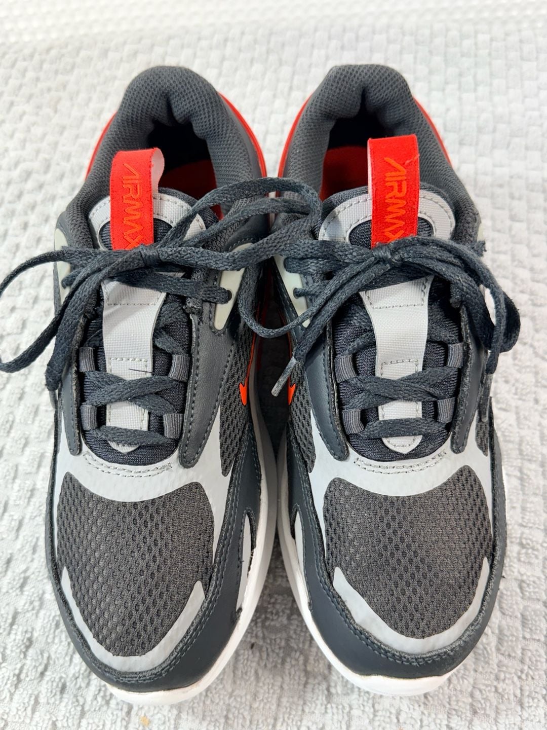 Nike Air Max Bolt Black Crimson White Sneakers 4Y 4