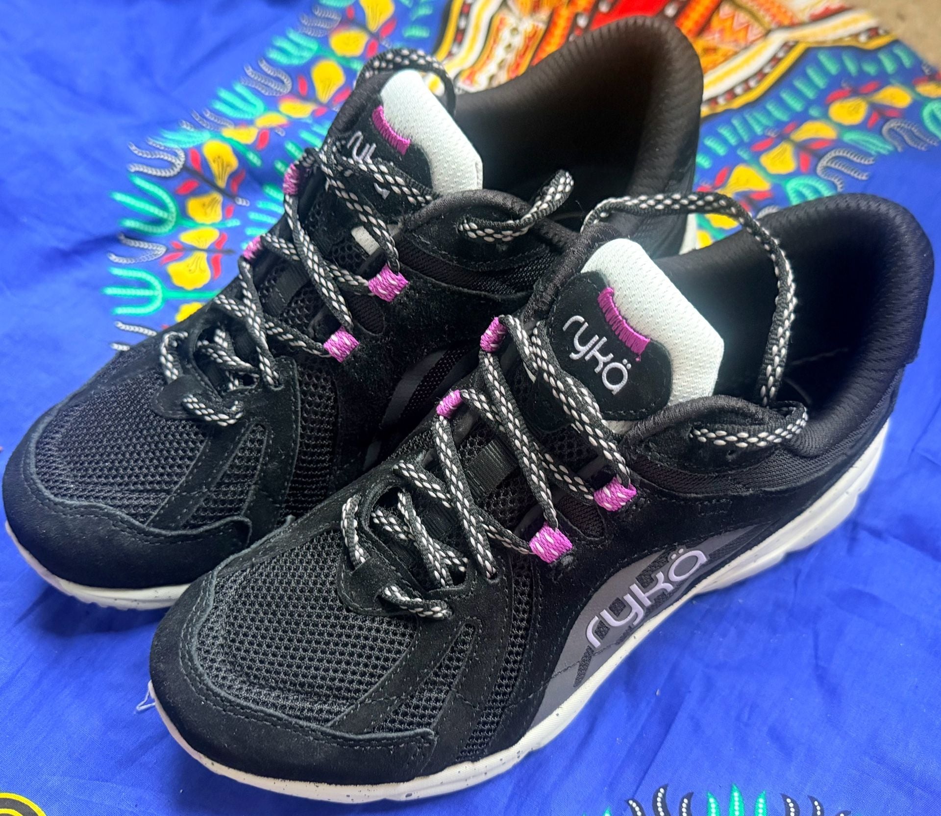 Ryka Skylift TR Trail Walking Sneaker Black Pink 2