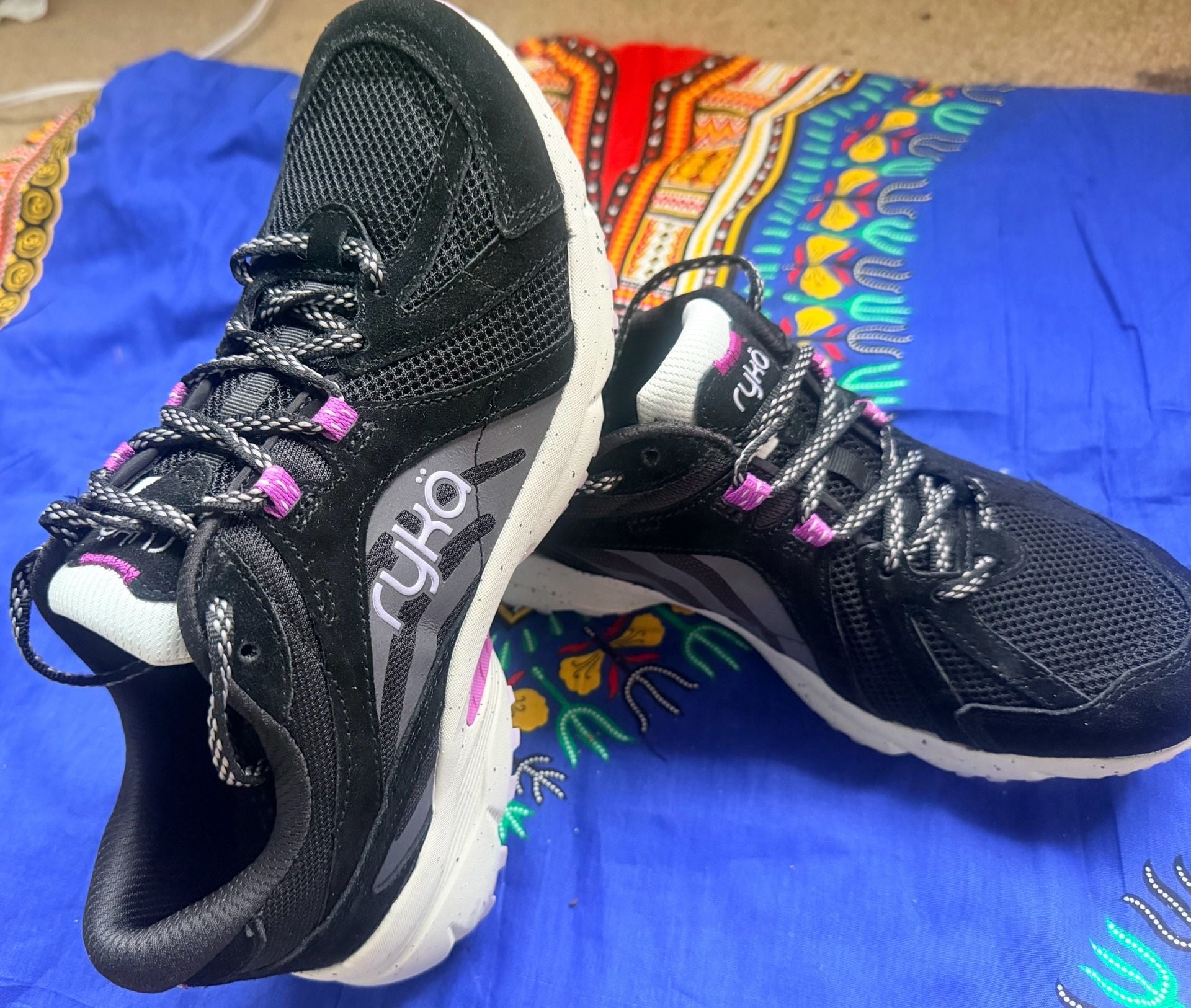 Ryka Skylift TR Trail Walking Sneaker Black Pink 3