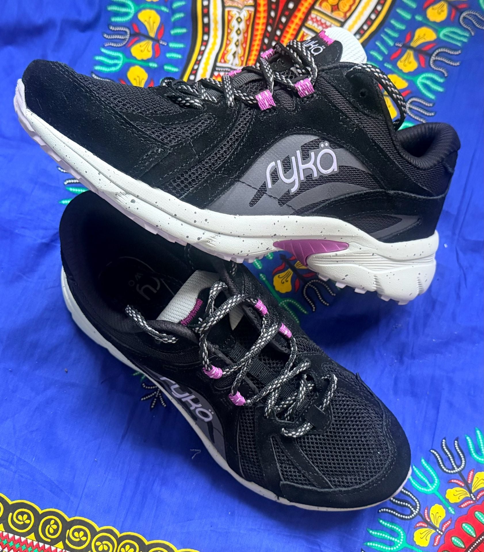 Ryka Skylift TR Trail Walking Sneaker Black Pink 4