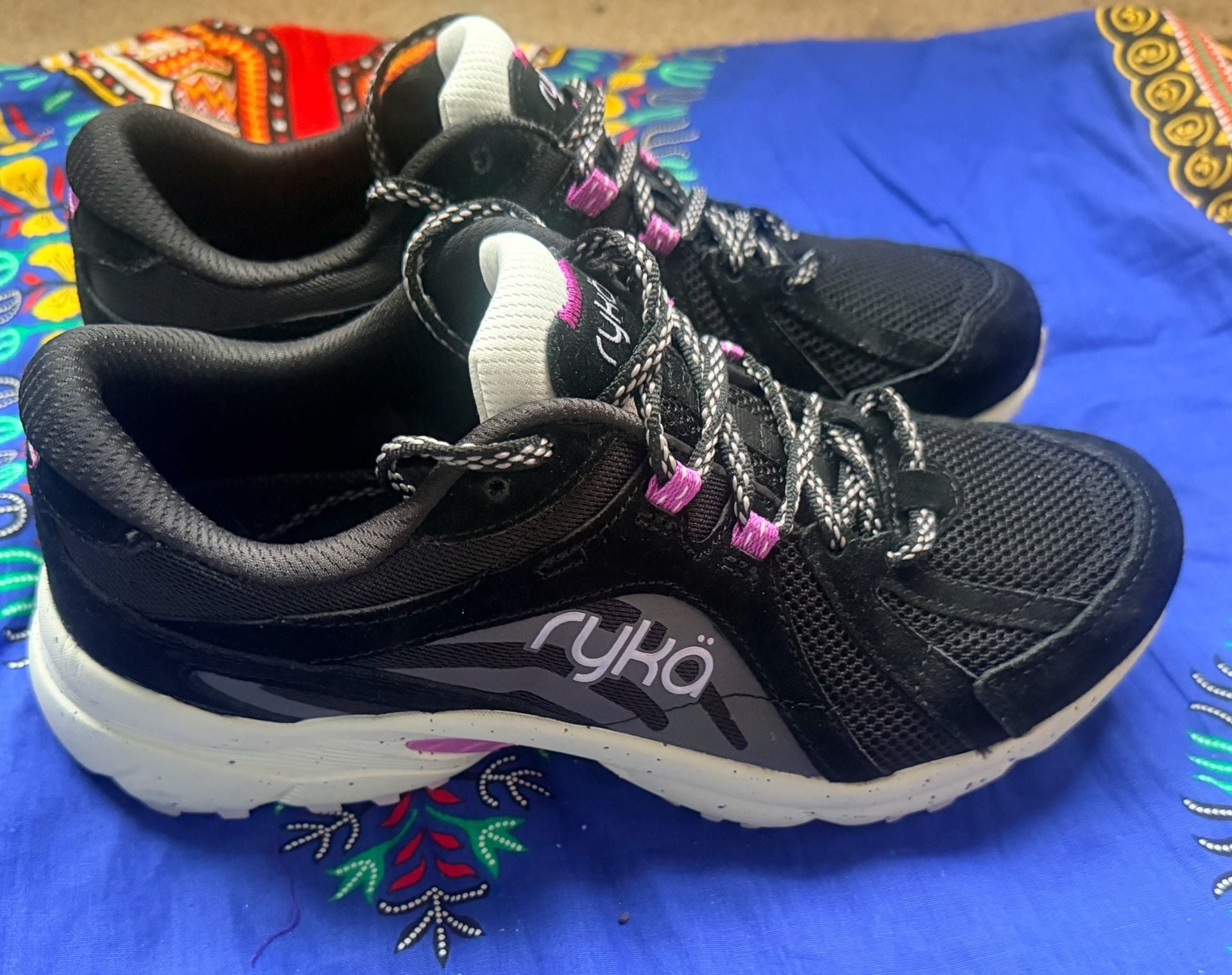 Ryka Skylift TR Trail Walking Sneaker Black Pink 5