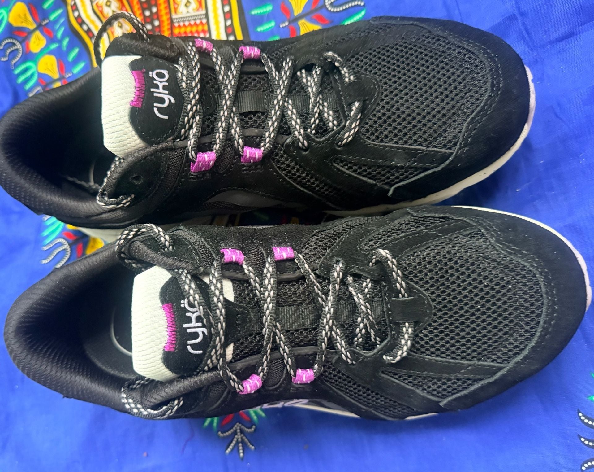 Ryka Skylift TR Trail Walking Sneaker Black Pink 6