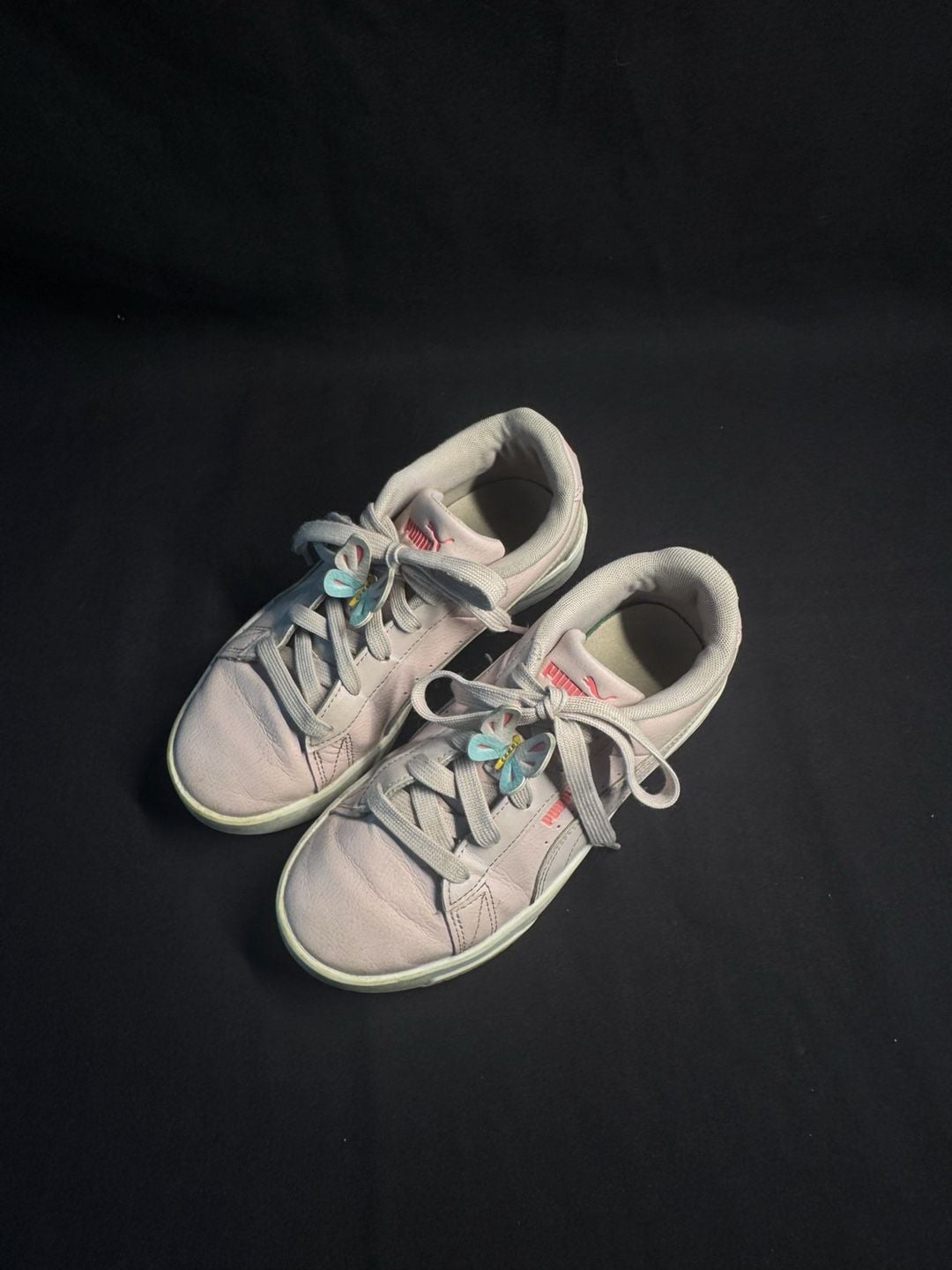 Puma Jada Classic Butterflies Size 3C Pink Sneakers Casual Shoes 3