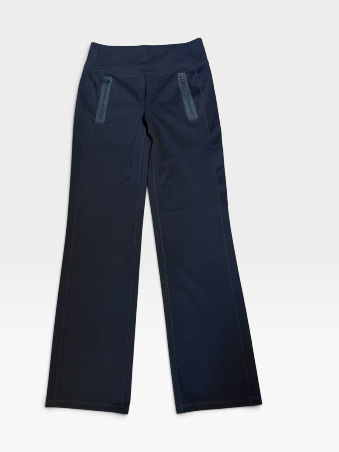 Zuda Z-Stretch Bootcut Pants Size M Black Zipper Pockets 2
